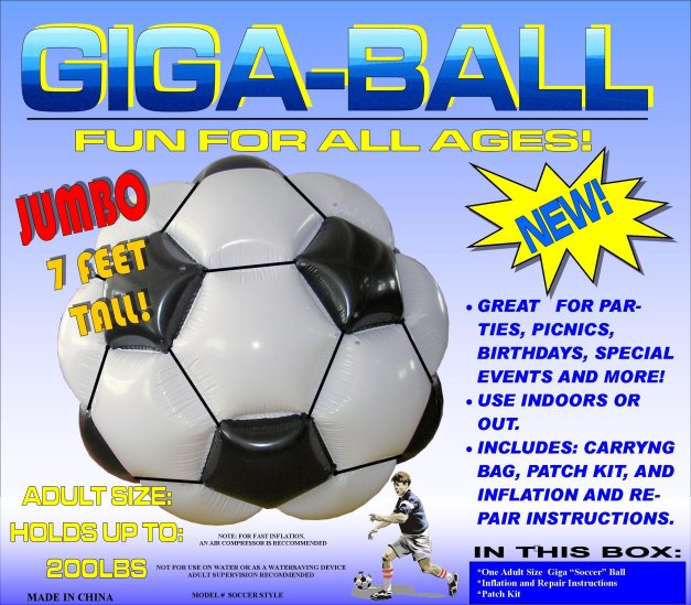 giga ball inflatable toy